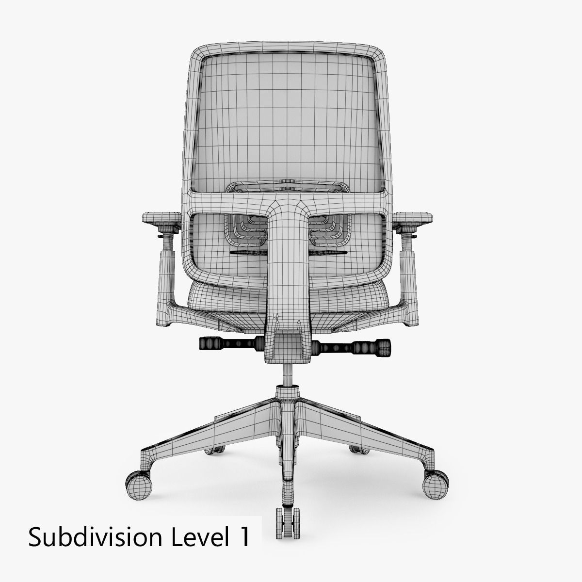 Haworth Lively Task Chair 3D model CGTrader