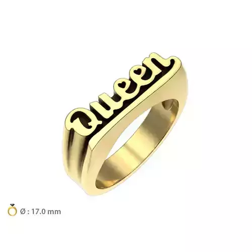 N226 Name ring Queen ring