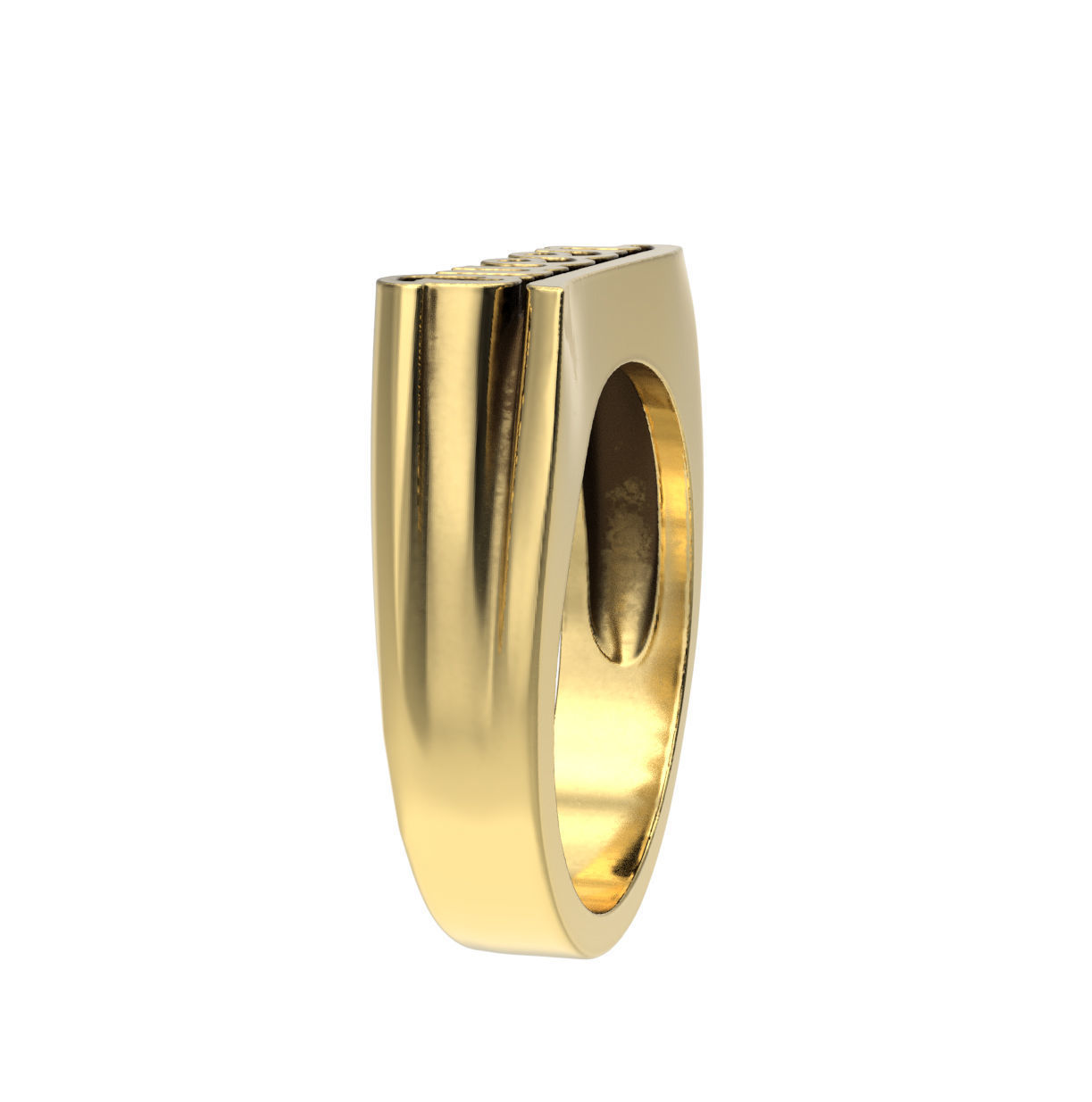 N226 Name ring Queen ring 3D print model_5
