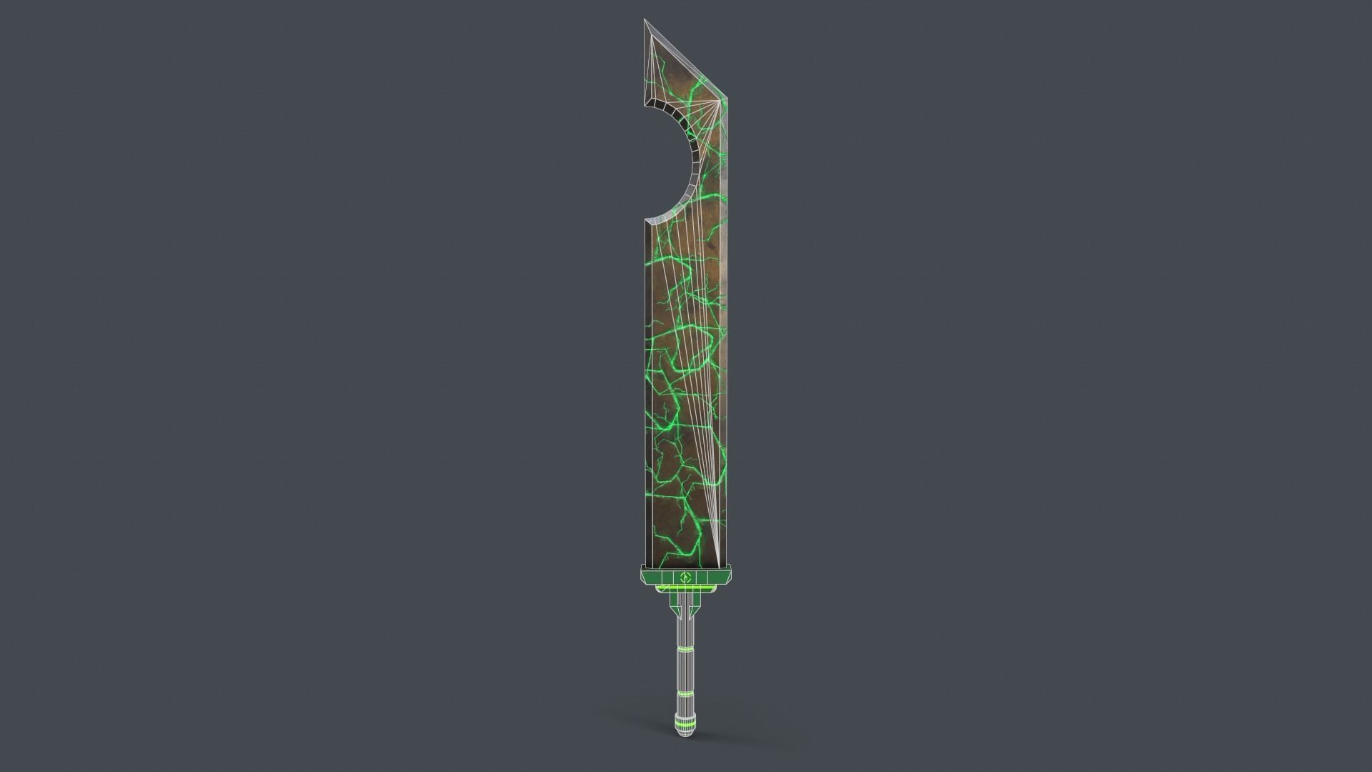 Sci-Fi Sword V1 - 02 Low-poly 3D model_3