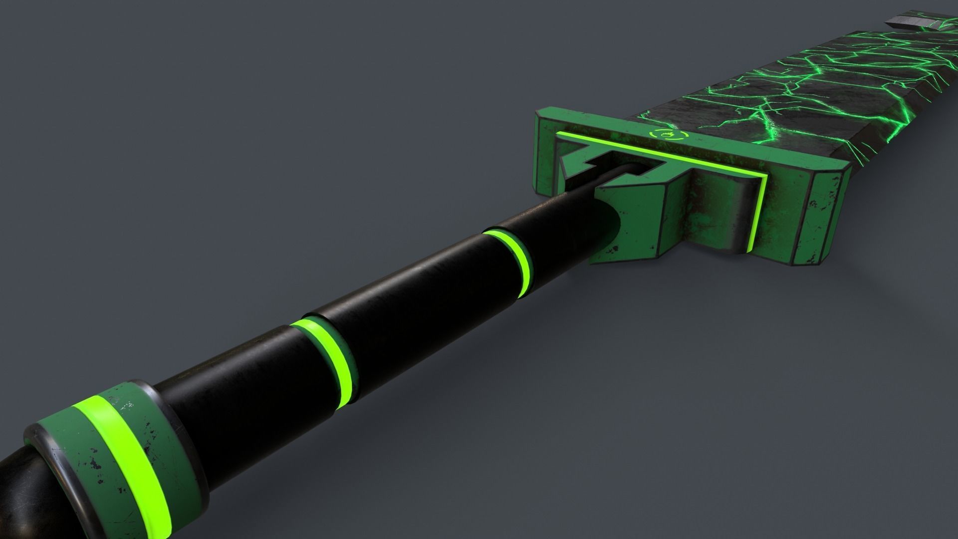 Sci-Fi Sword V1 - 02 Low-poly 3D model_9