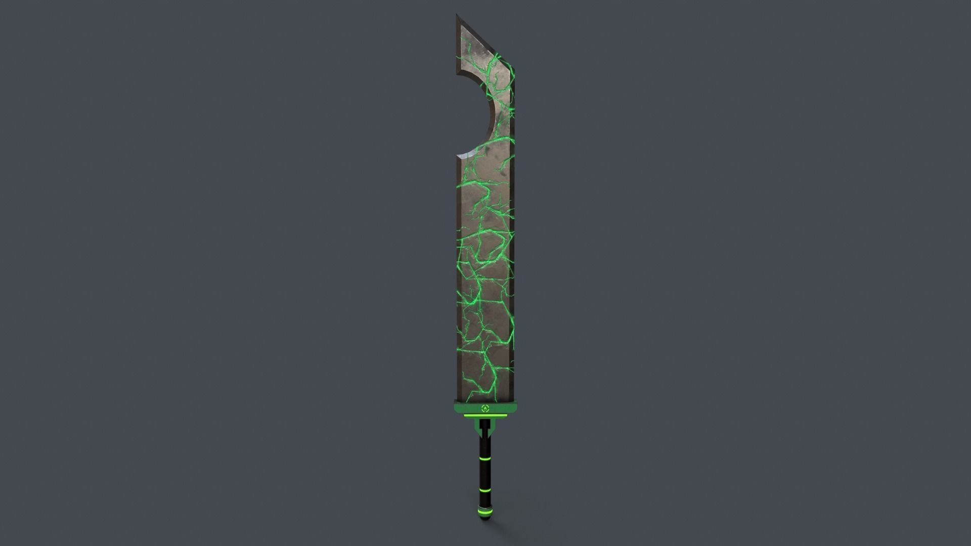Sci-Fi Sword V1 - 02 Low-poly 3D model_2