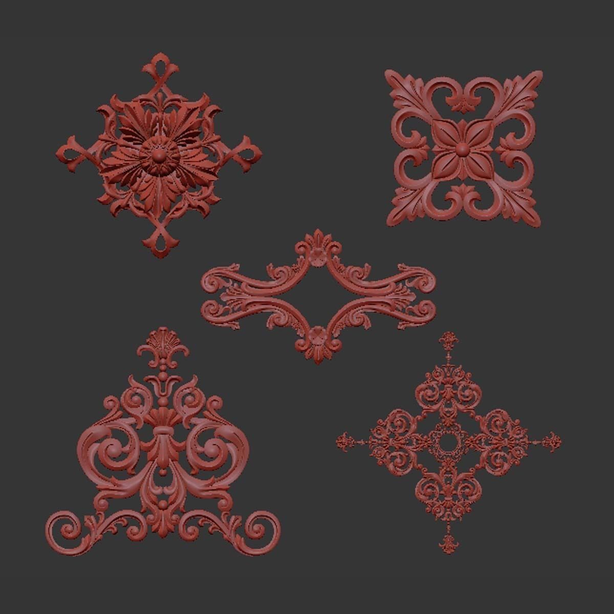 Trim Ornament 83 3D model_3