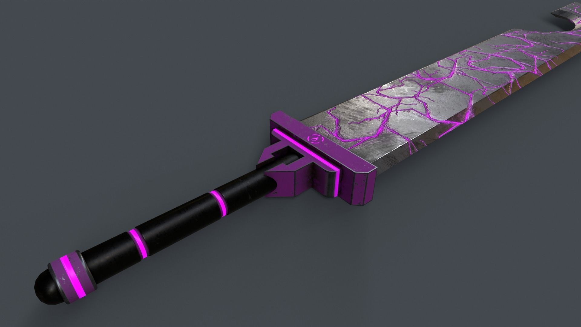 Sci-Fi Sword V1 - 03 Low-poly 3D model_8