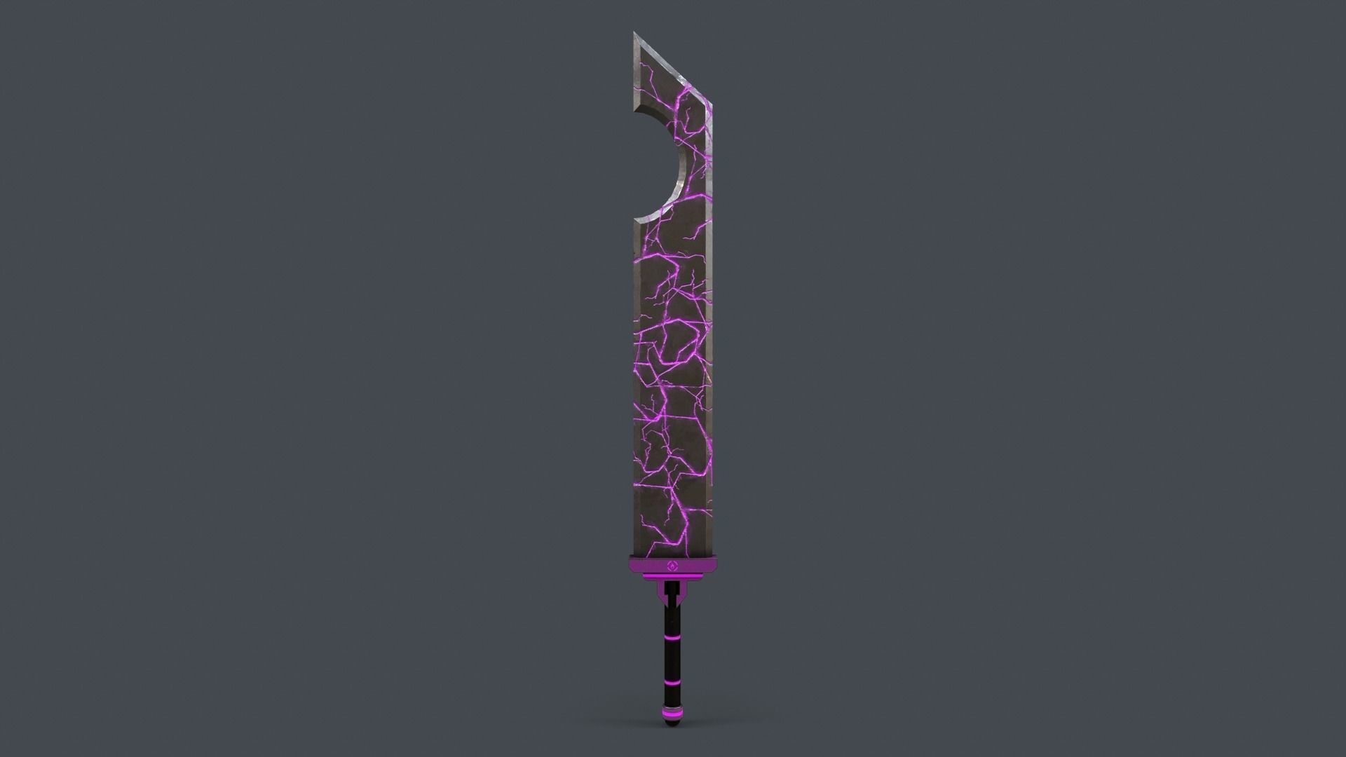 Sci-Fi Sword V1 - 03 Low-poly 3D model_2