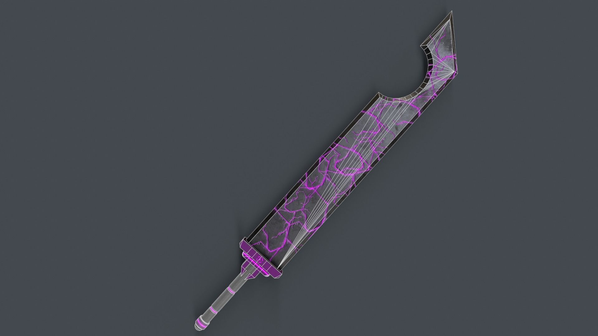 Sci-Fi Sword V1 - 03 Low-poly 3D model_7