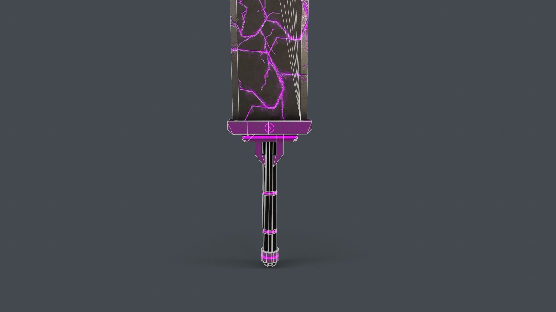 Sci-Fi Sword V1 - 03 Low-poly 3D model_4