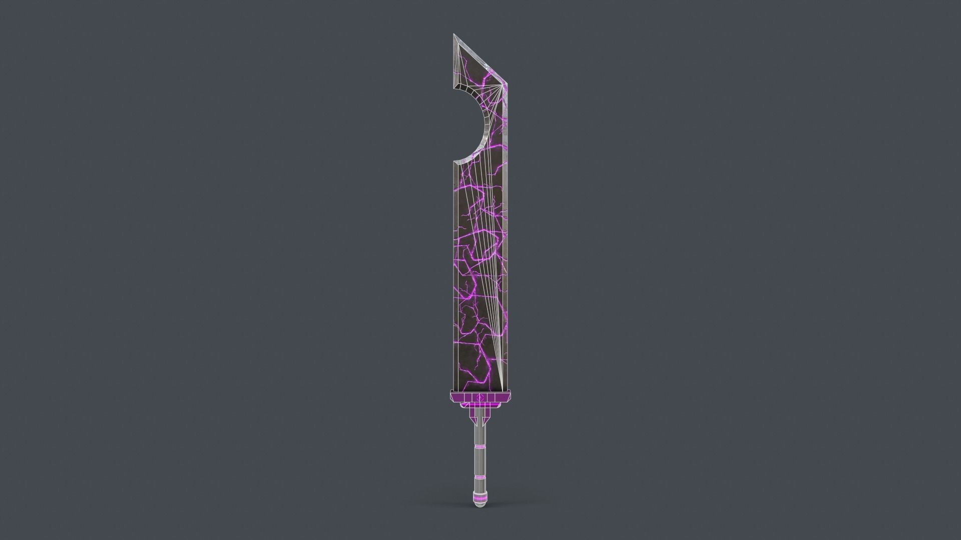 Sci-Fi Sword V1 - 03 Low-poly 3D model_3