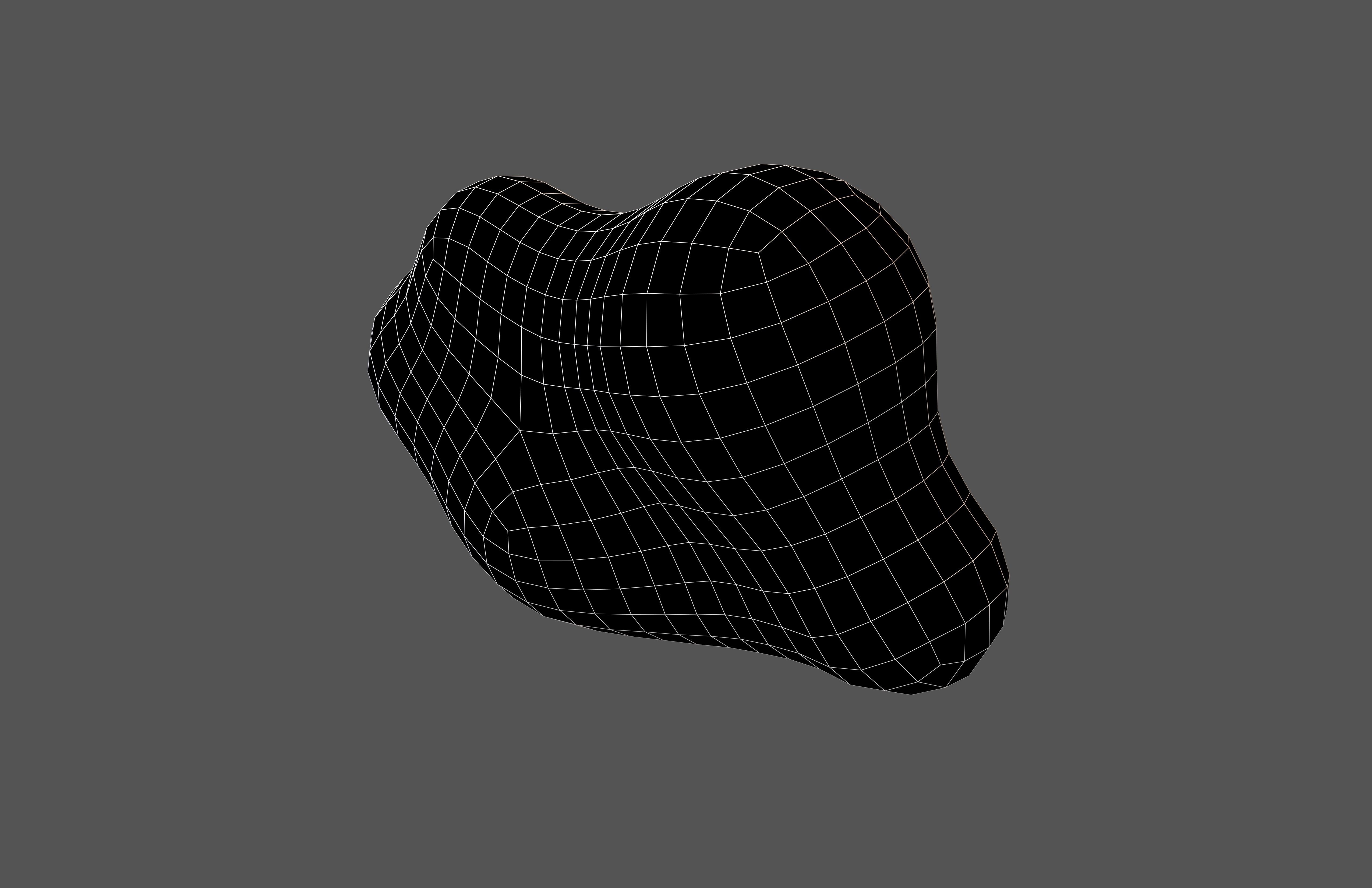 Cartoon Cloud v15 005 Low-poly 3D model_6