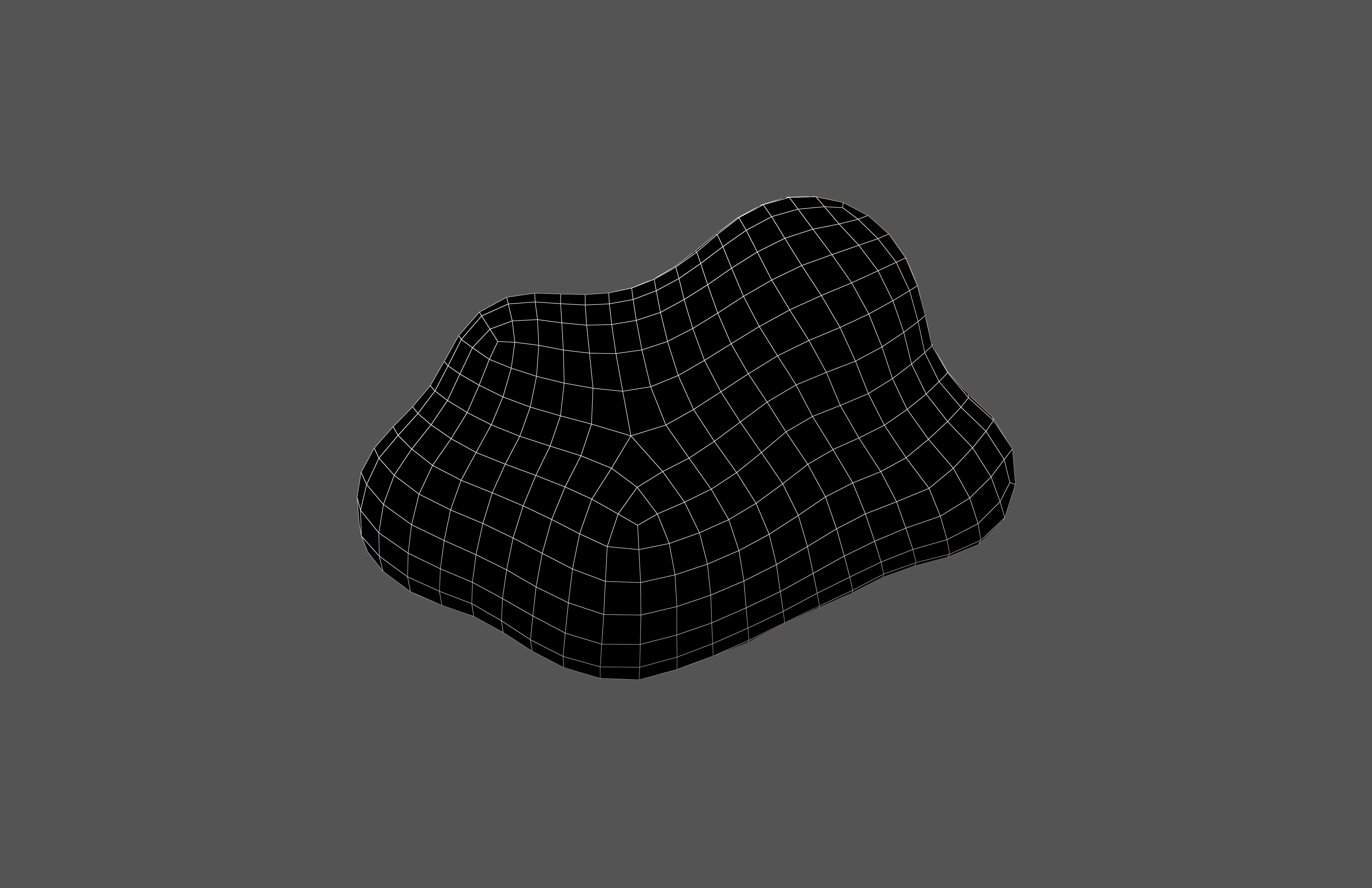 Cartoon Cloud v15 005 Low-poly 3D model_5