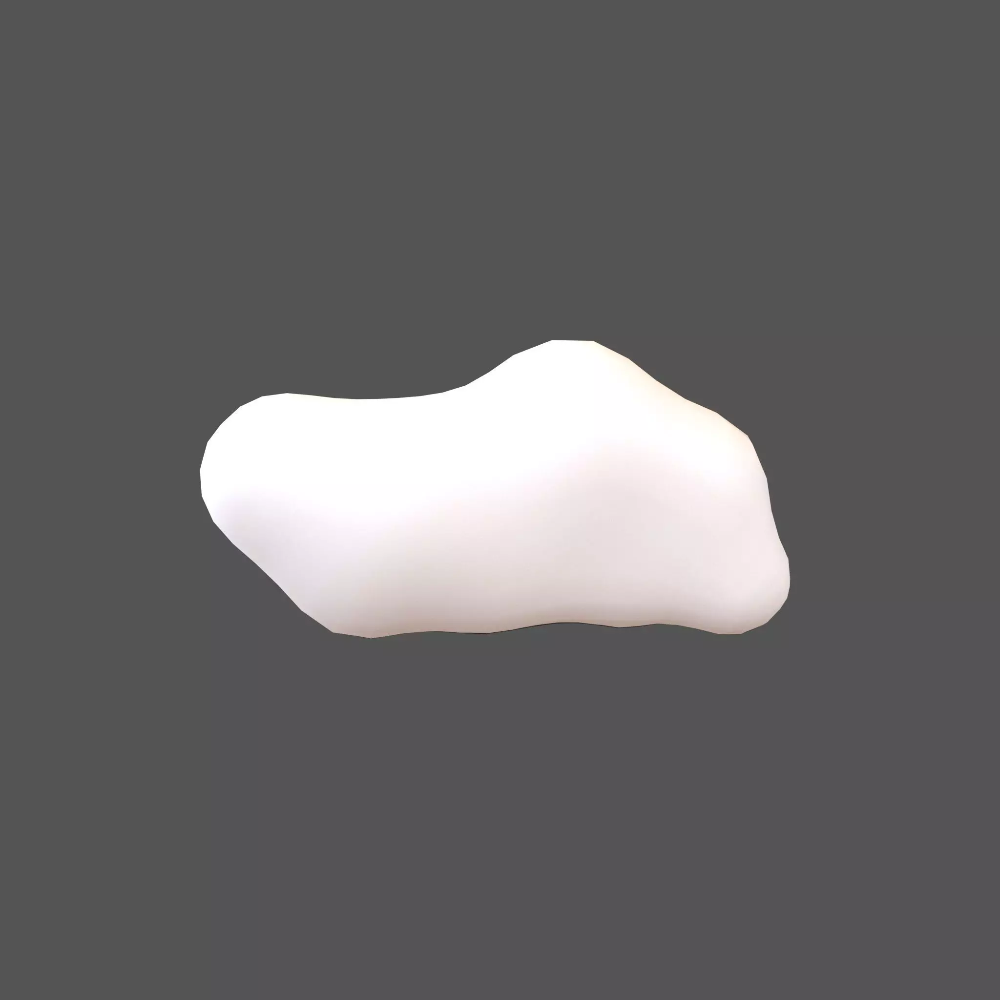 Cartoon Cloud v16 001 Low-poly 3D model_0