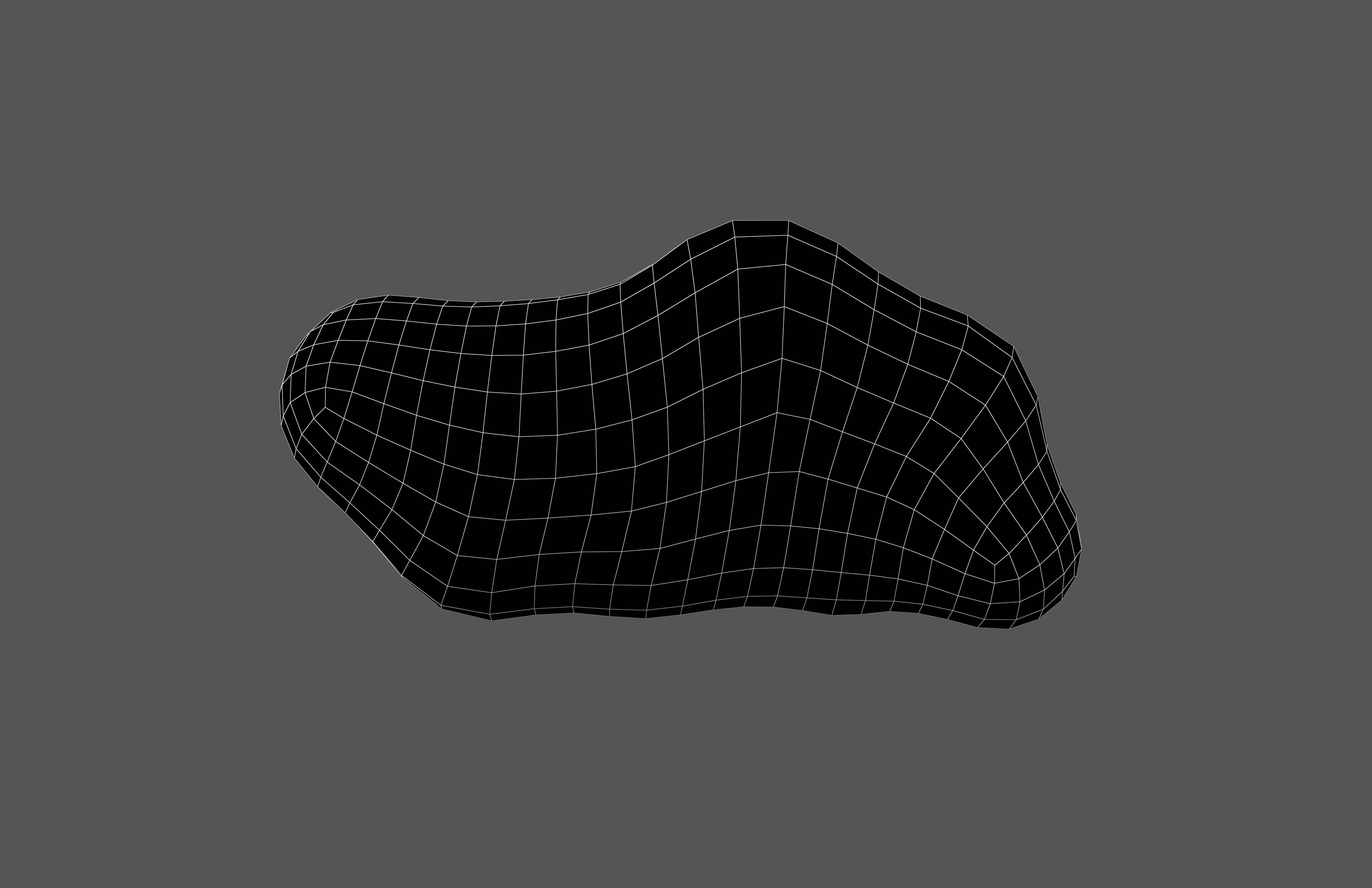 Cartoon Cloud v16 001 Low-poly 3D model_6