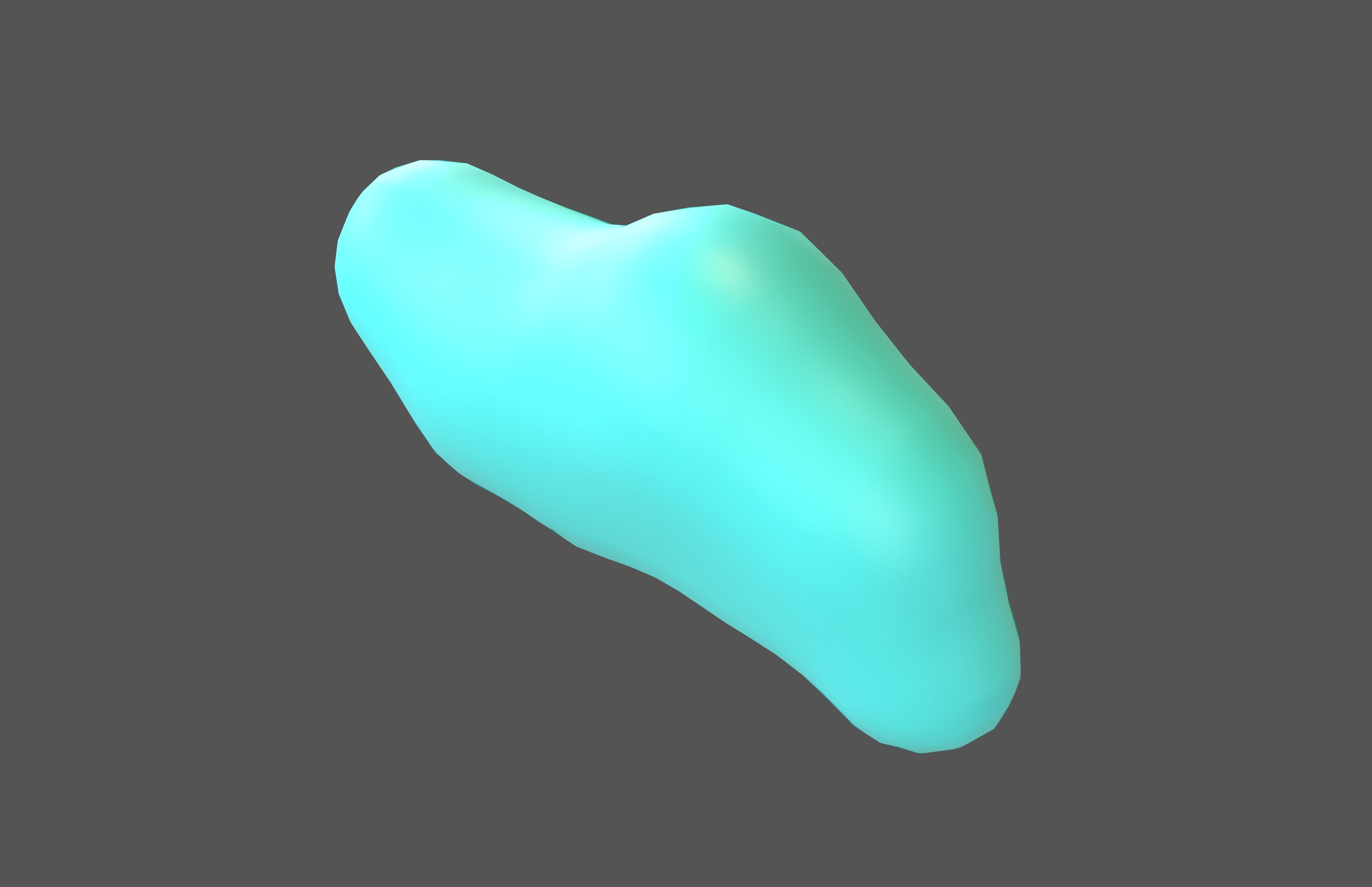 Cartoon Cloud v16 004 Low-poly 3D model_2