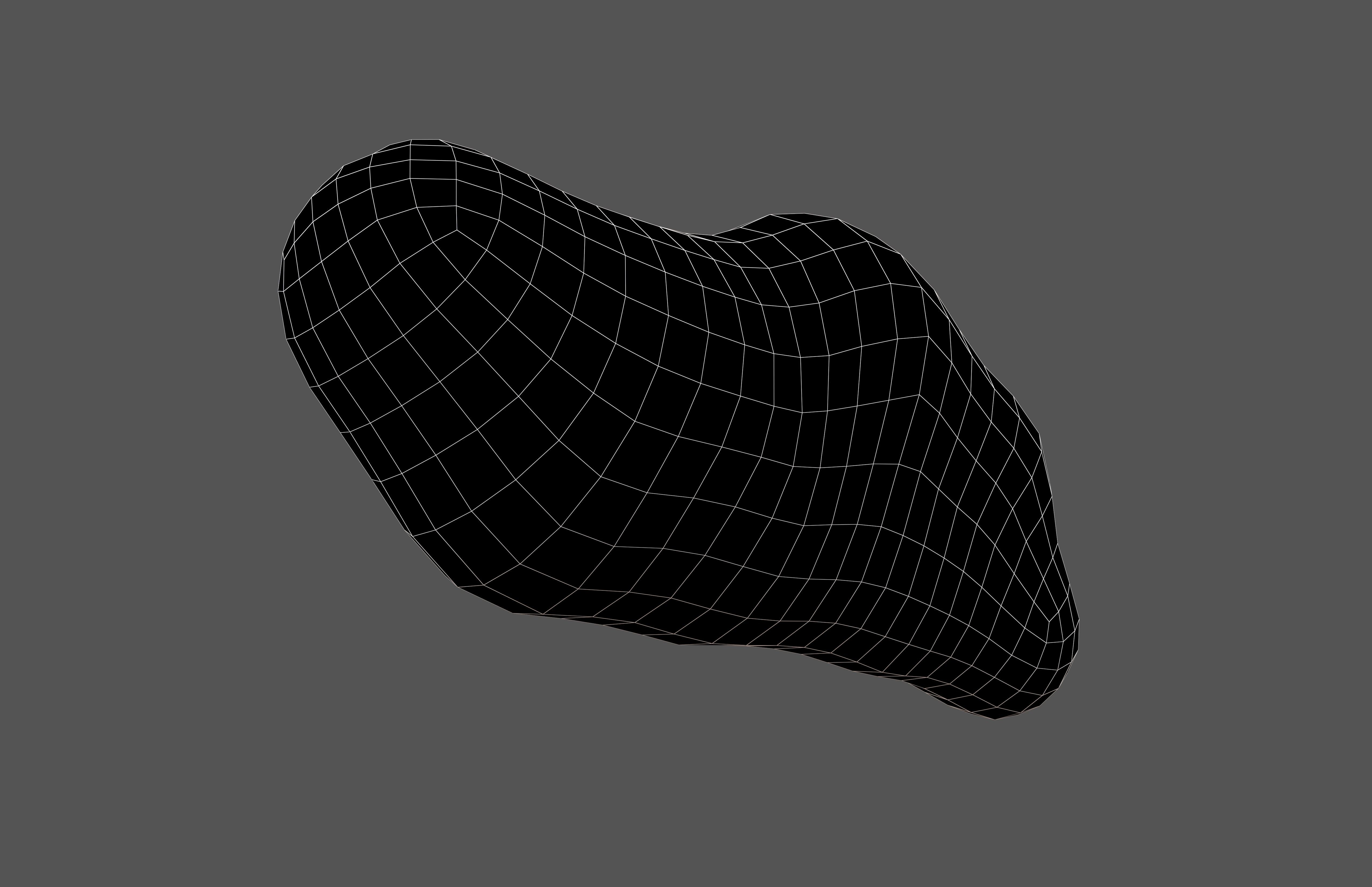 Cartoon Cloud v16 004 Low-poly 3D model_7