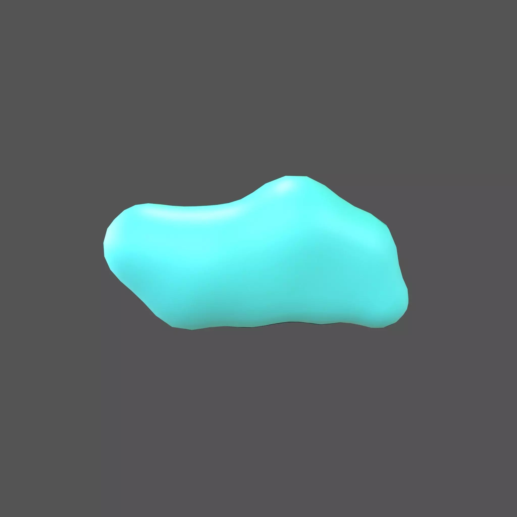 Cartoon Cloud v16 004 Low-poly 3D model_0