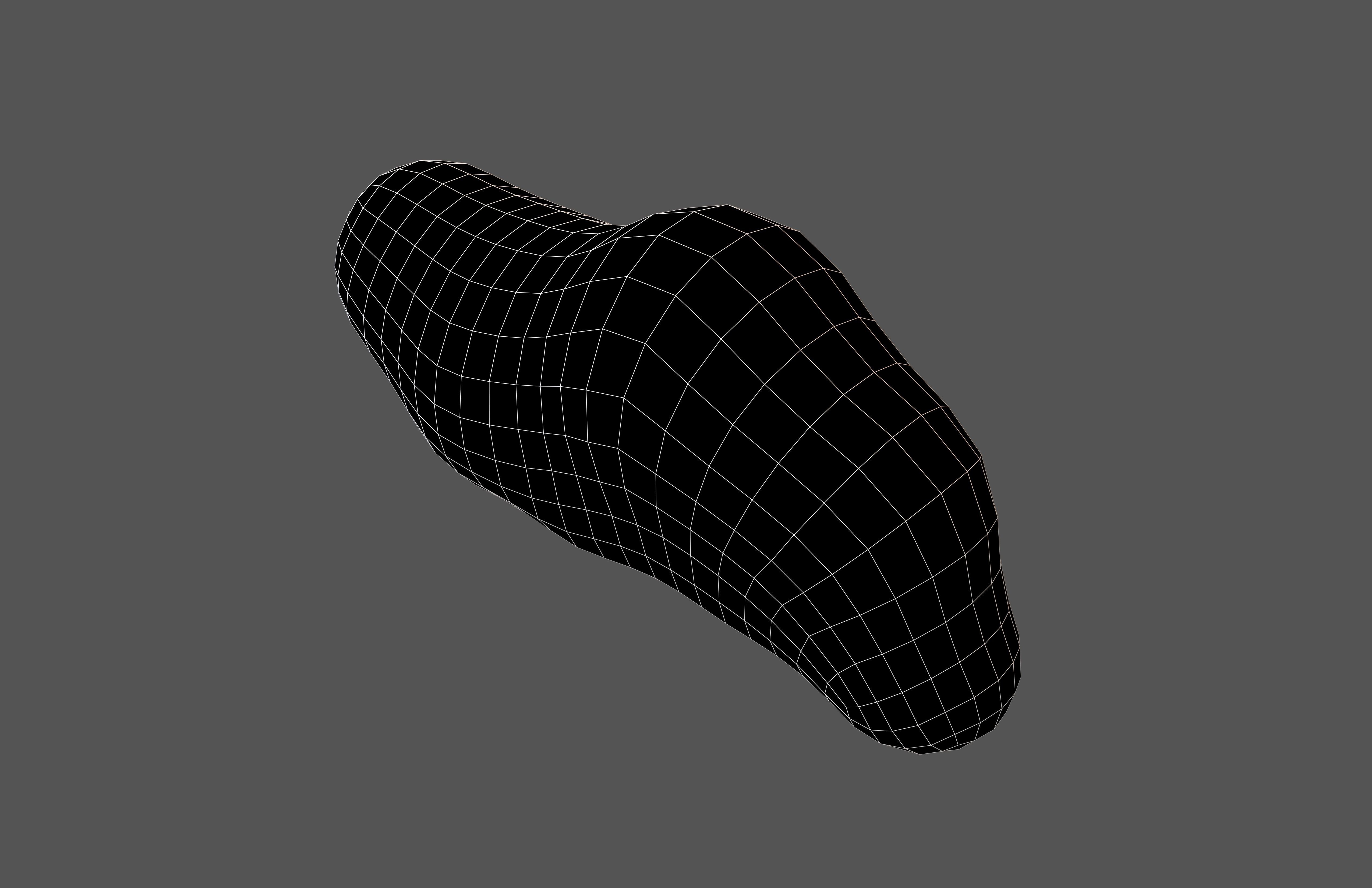 Cartoon Cloud v16 004 Low-poly 3D model_4