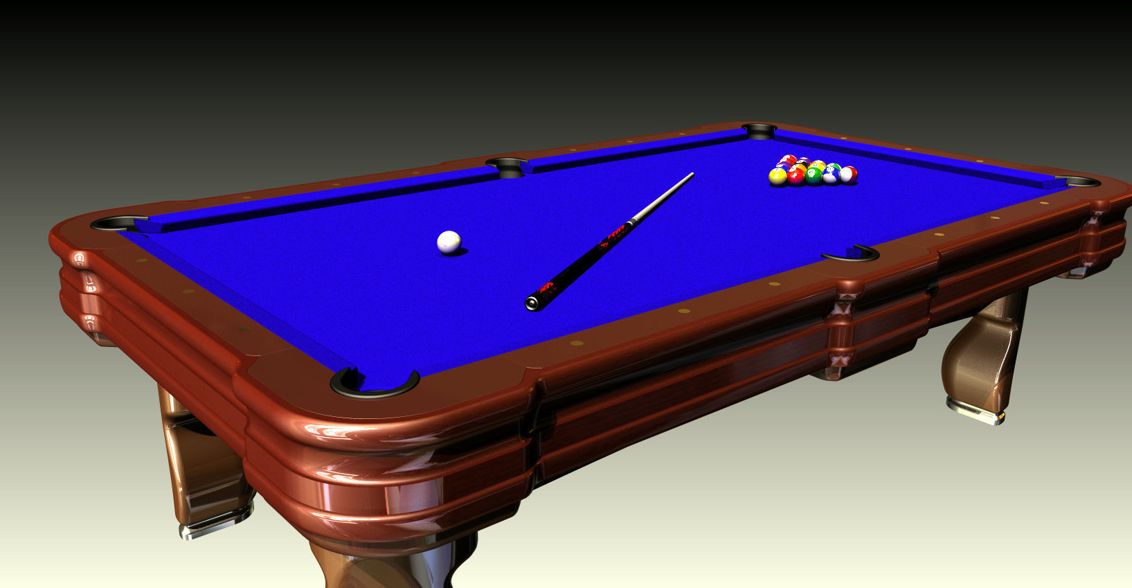 Billiards Table 3D print model_3