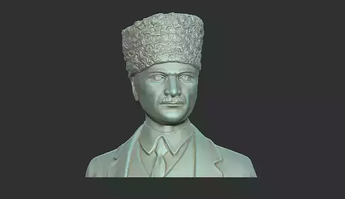 Gazi Mustafa Kemal Ataturk Bas Relief 3D print model