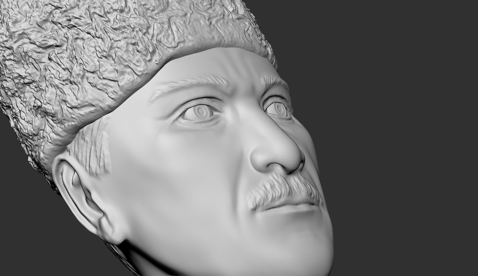 Gazi Mustafa Kemal Ataturk Bas Relief 3D print model_5