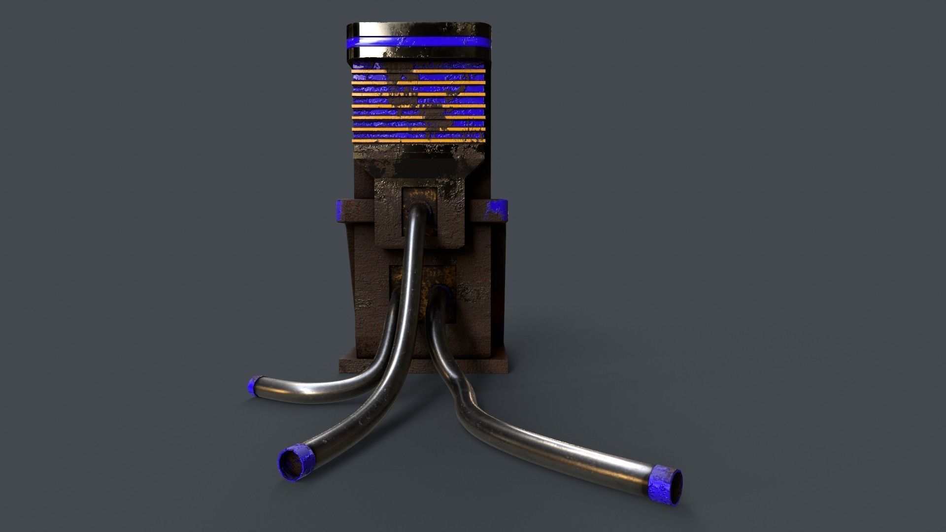 Sci-Fi Teleportation Capsule V1 - 02 Low-poly 3D model_1