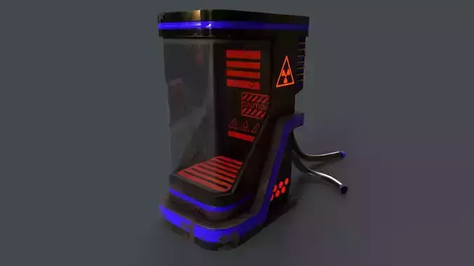 Sci-Fi Teleportation Capsule V1 - 02