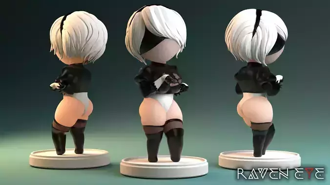 2B - Nier Fanart 3D print model