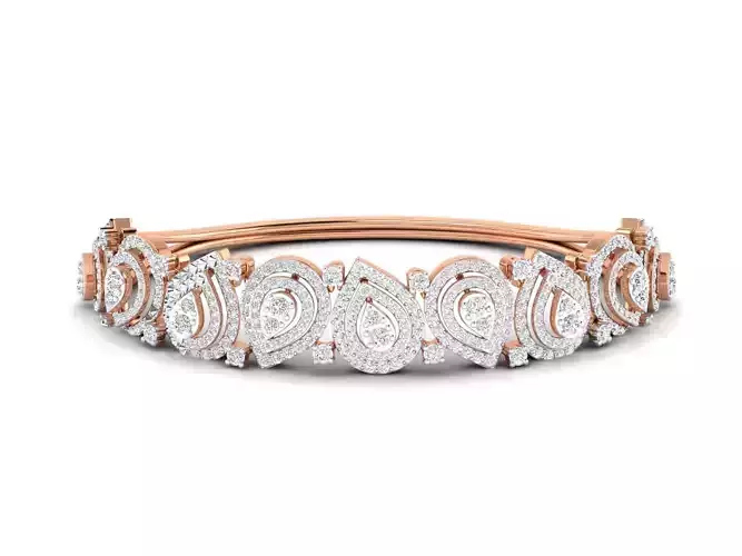 Women bracelet 3dm stl render detail