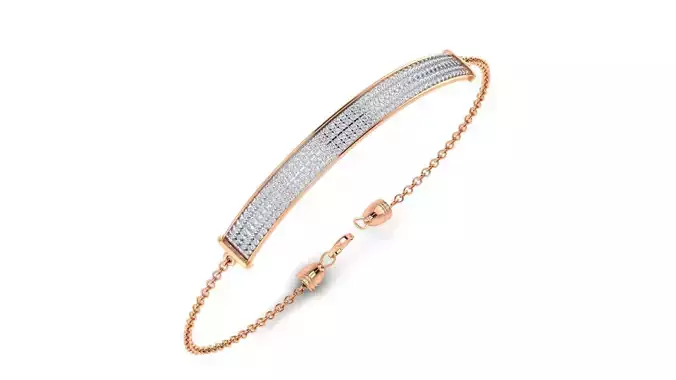 Women bracelet 3dm stl render detail
