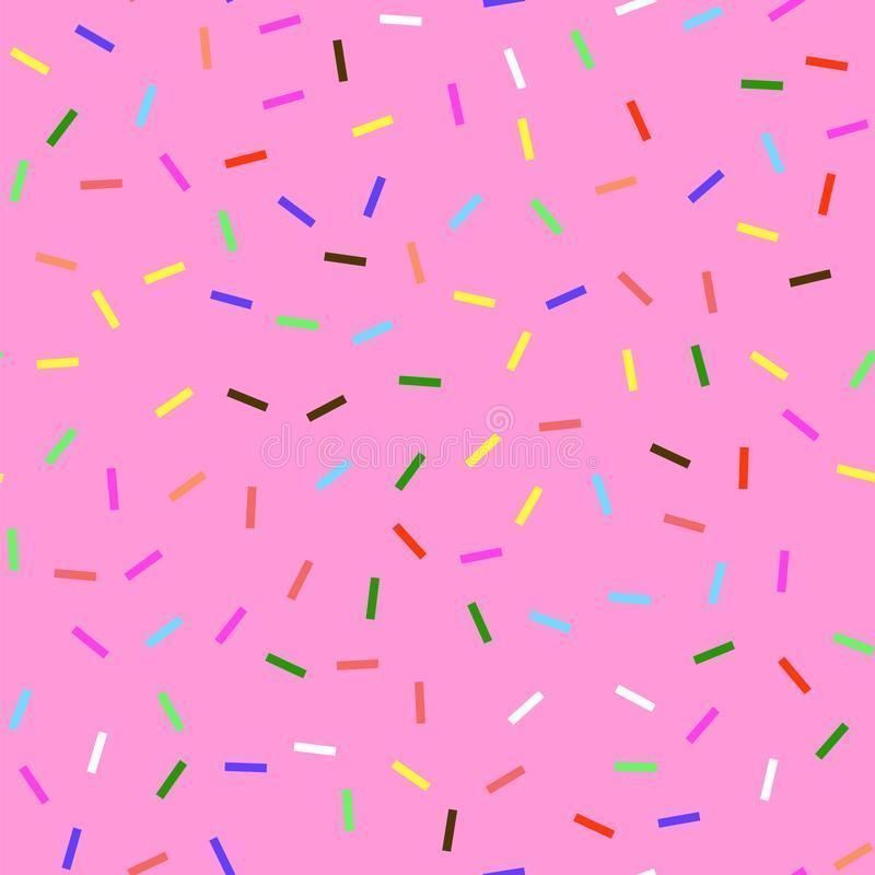 Donut with sprinkles Low-poly 3D model_3