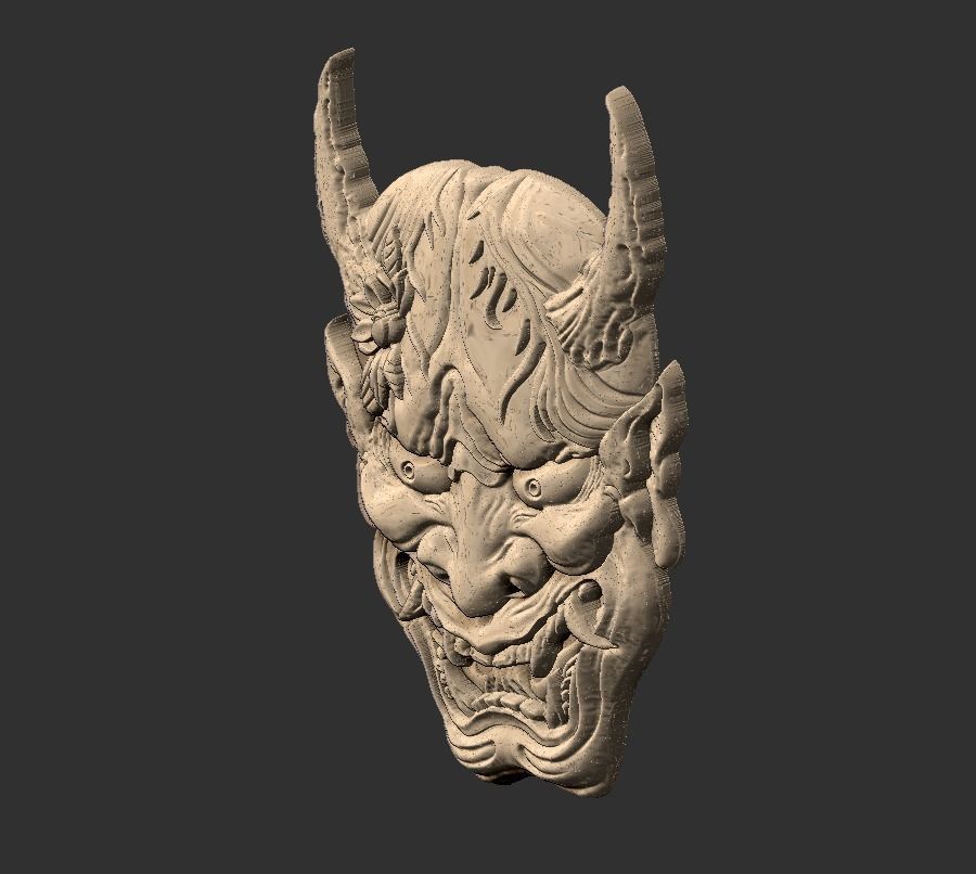 oni face 3D print model_4