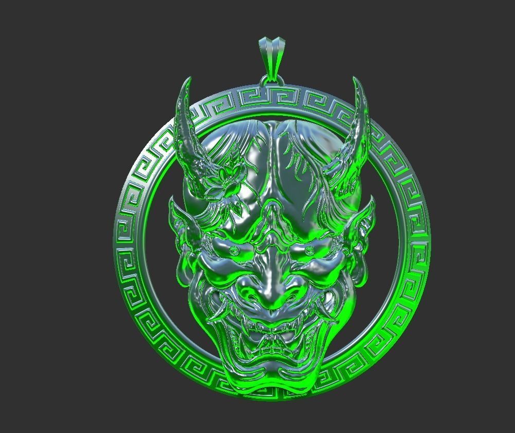 oni face 3D print model_2