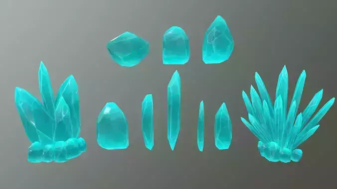 Crystal Set turquoise stone