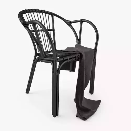Rattan Chair 3D model 3