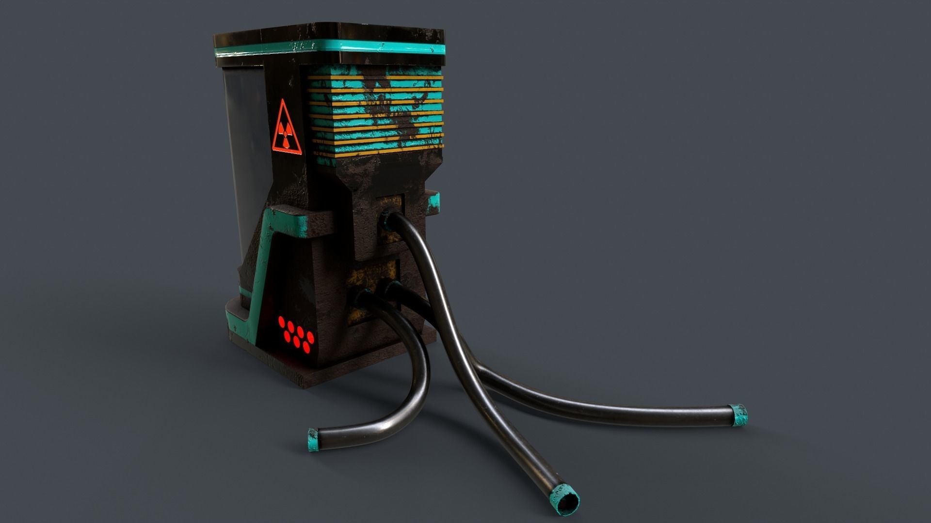 Sci-Fi Teleportation Capsule V1 - 04 Low-poly 3D model_5