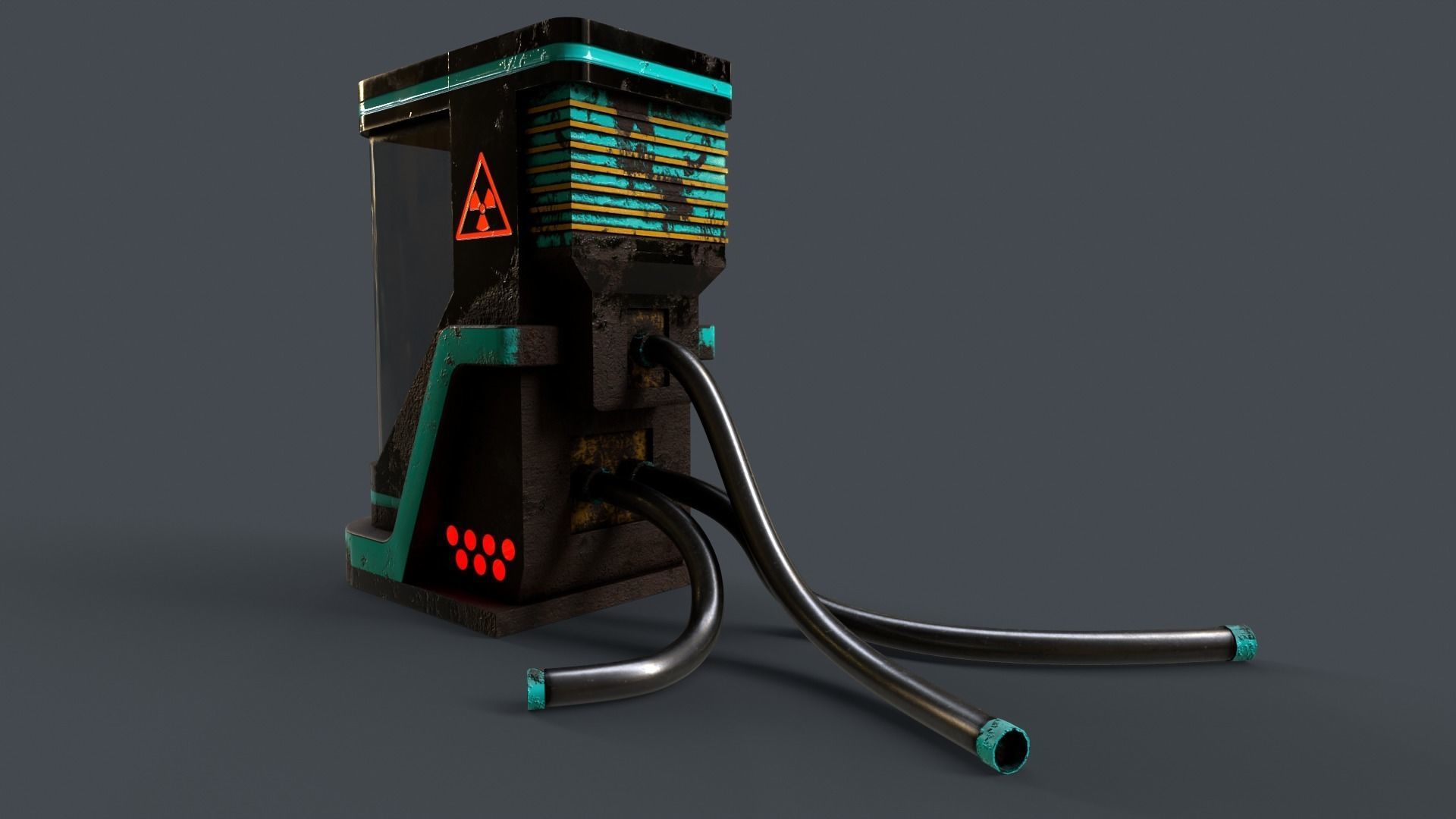 Sci-Fi Teleportation Capsule V1 - 04 Low-poly 3D model_3