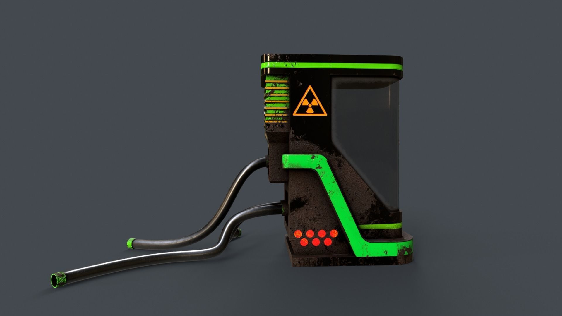 Sci-Fi Teleportation Capsule V1 - 05 Low-poly 3D model_2