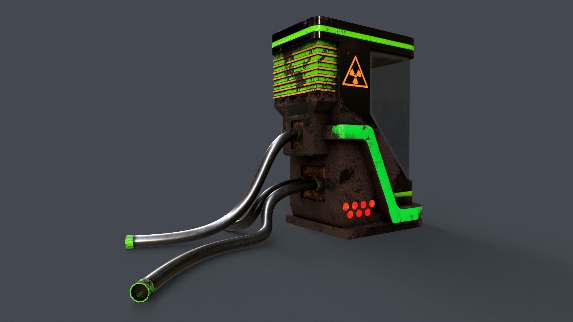 Sci-Fi Teleportation Capsule V1 - 05 Low-poly 3D model_3