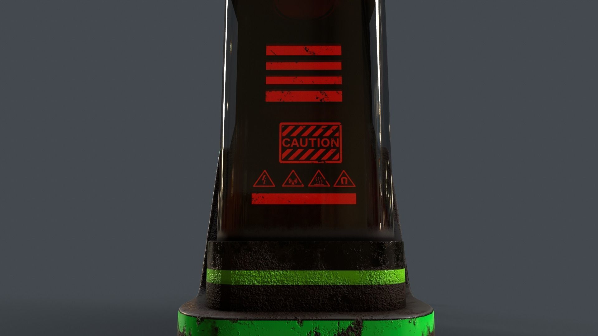 Sci-Fi Teleportation Capsule V1 - 05 Low-poly 3D model_8