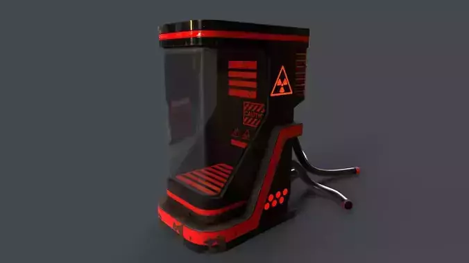 Sci-Fi Teleportation Capsule V1 - 06