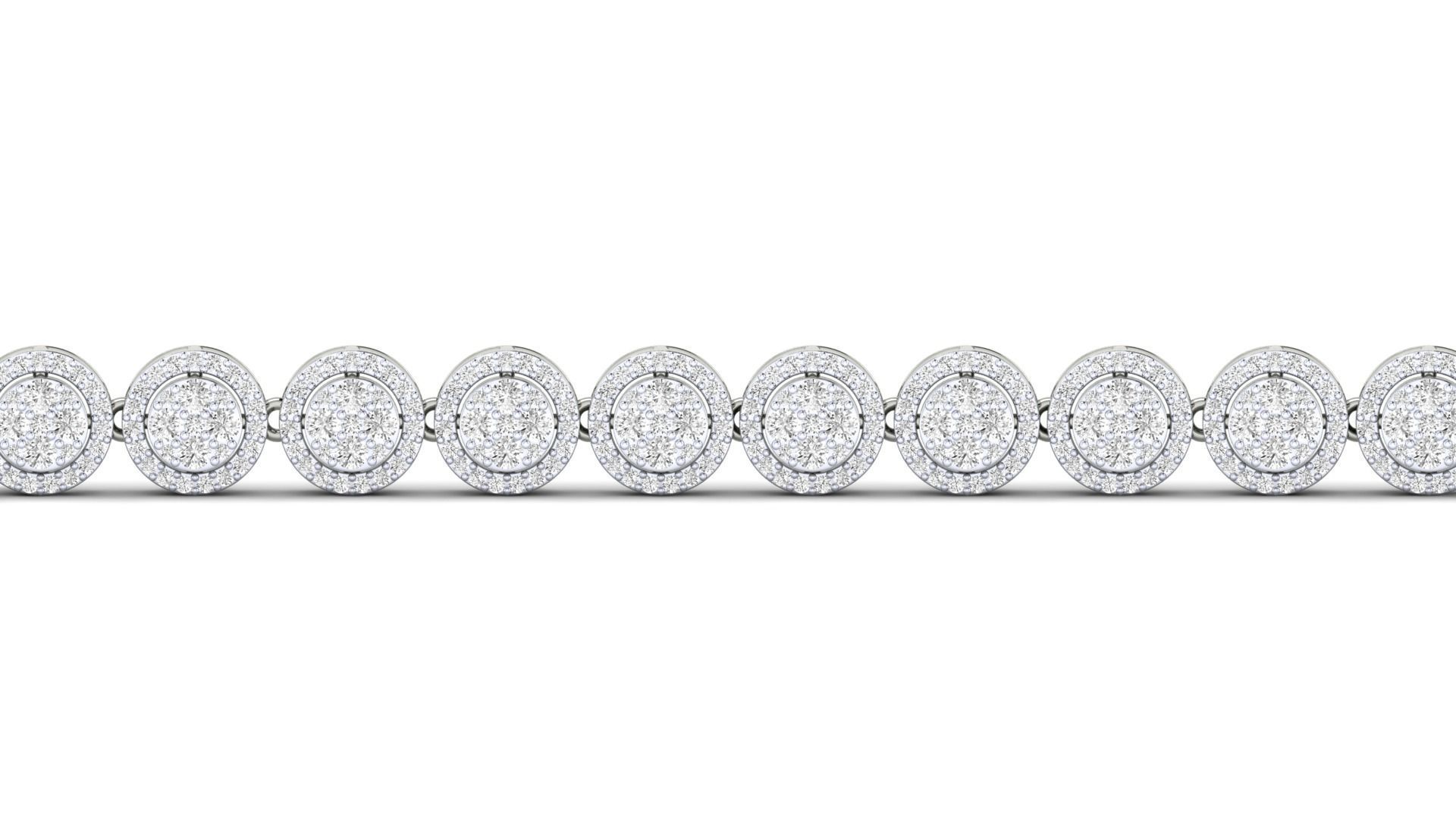 Women bracelet 3dm stl render detail 3D print model_9