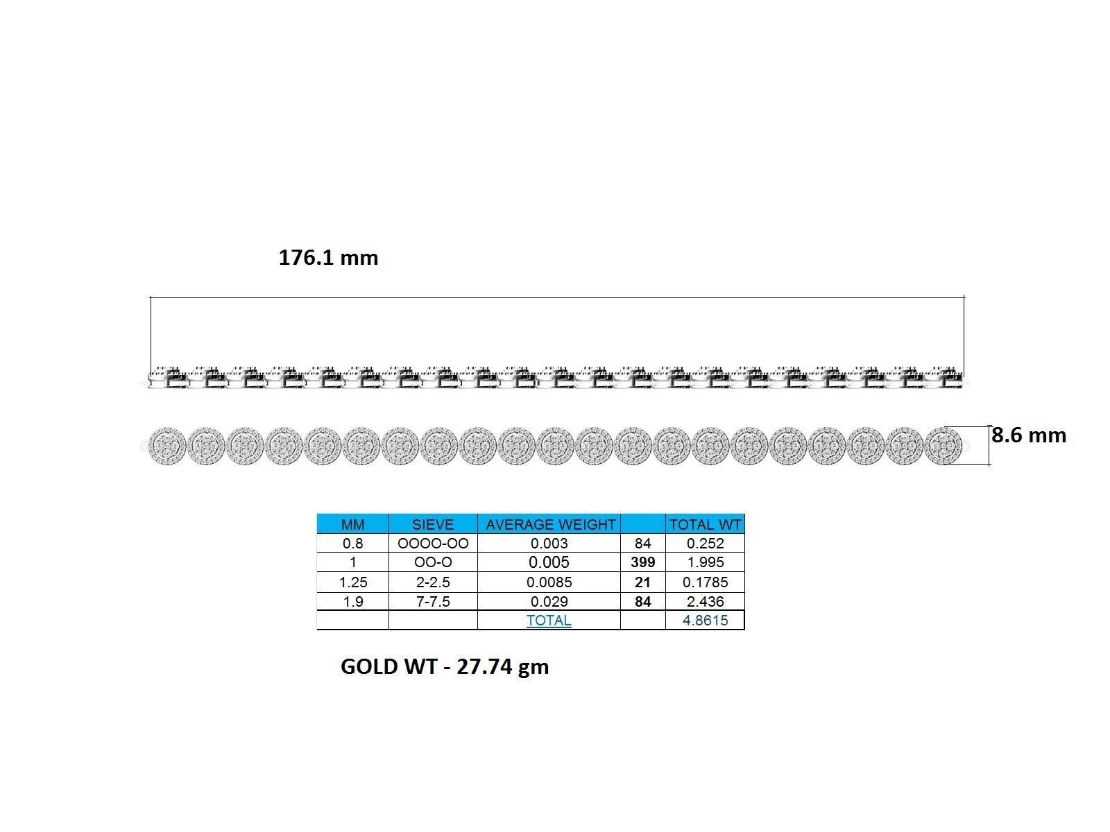 Women bracelet 3dm stl render detail 3D print model_18