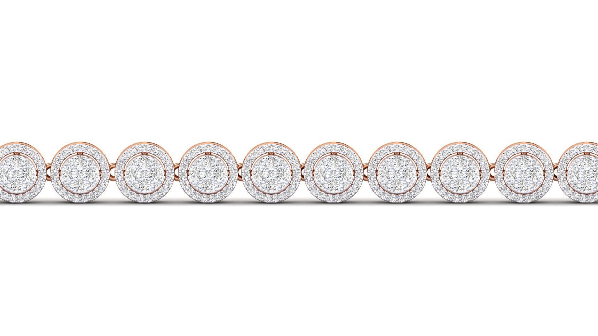 Women bracelet 3dm stl render detail 3D print model_3