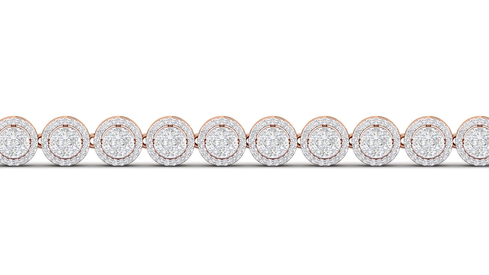 Women bracelet 3dm stl render detail 3D print model_4