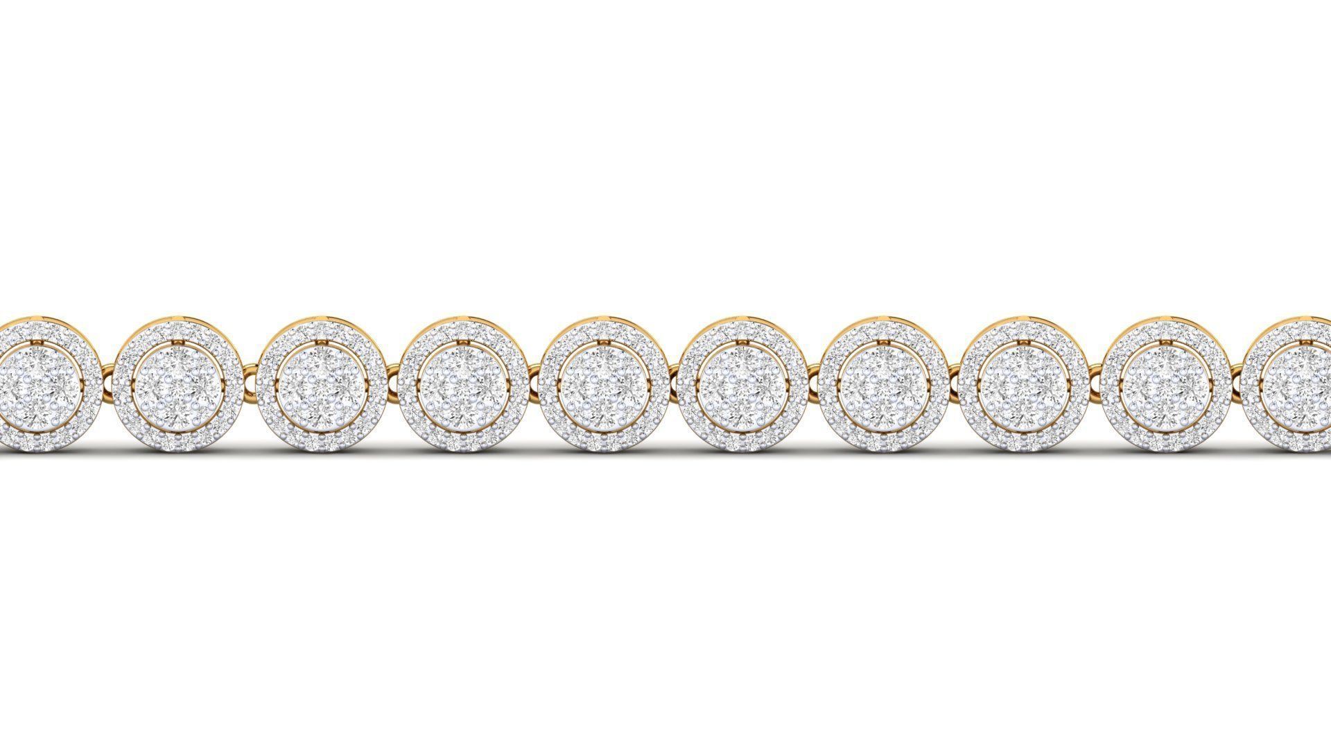 Women bracelet 3dm stl render detail 3D print model_14