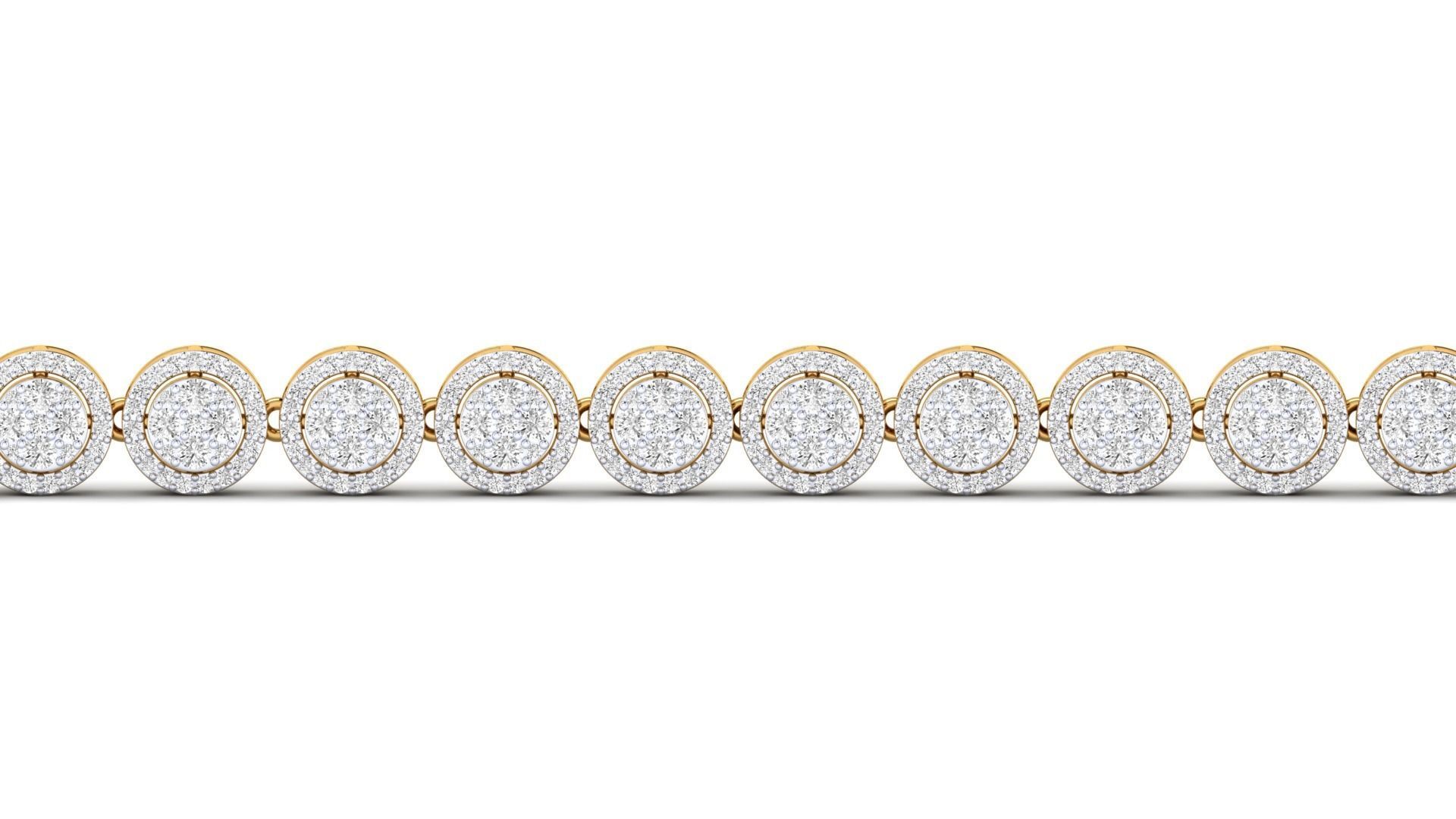 Women bracelet 3dm stl render detail 3D print model_15