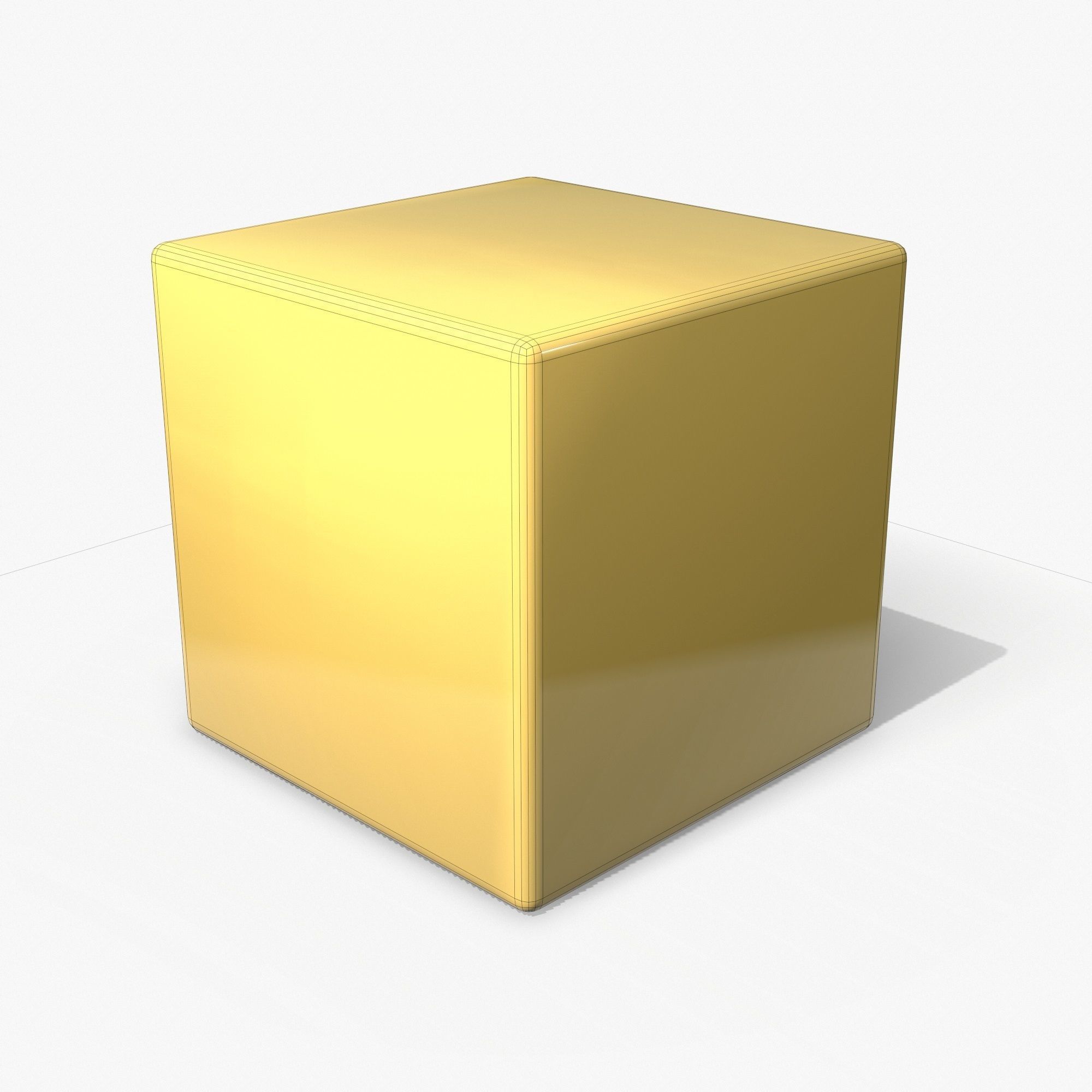 Rubik Cube Low Poly PBR Low-poly 3D model_7