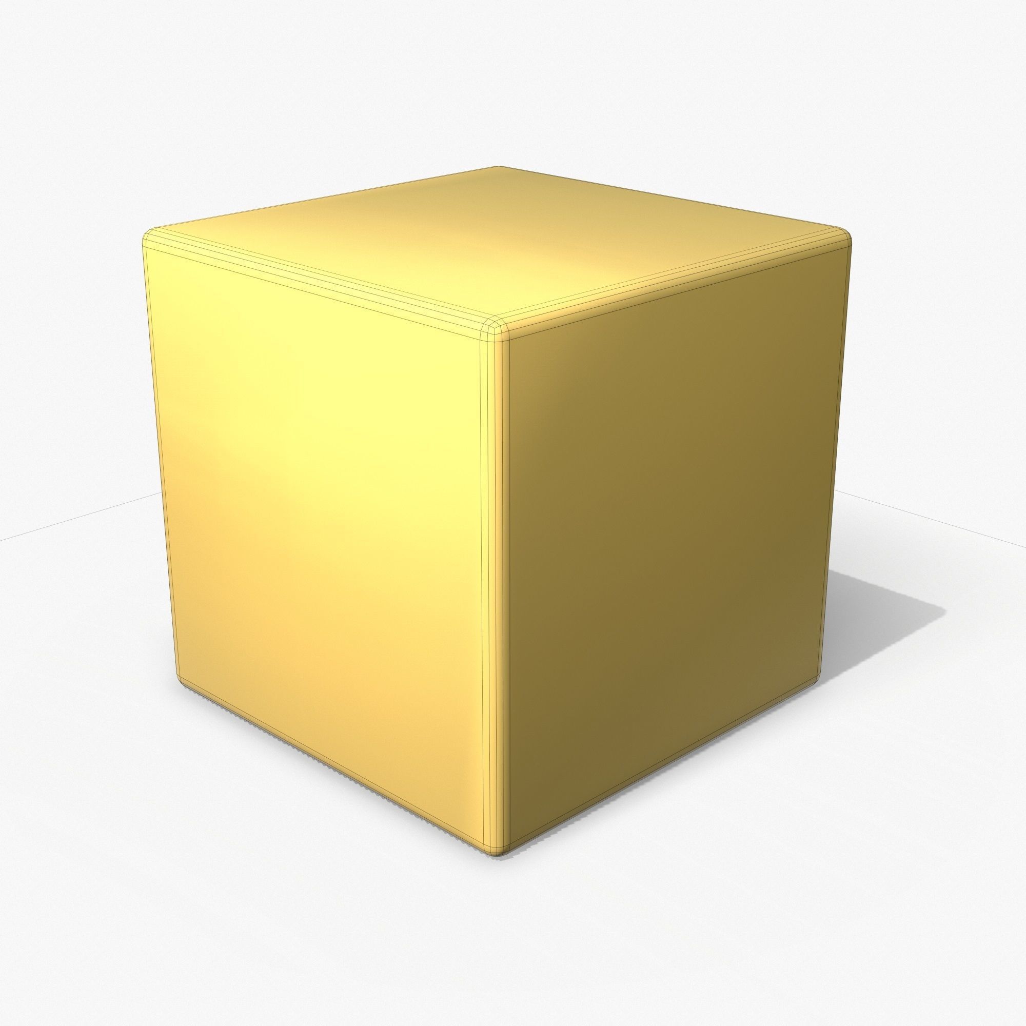 Rubik Cube Low Poly PBR Low-poly 3D model_8