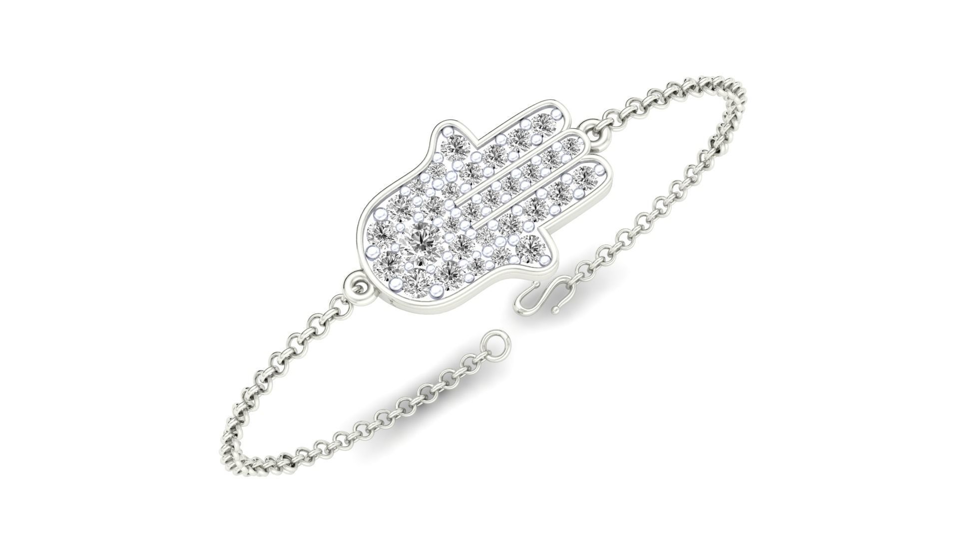 Women bracelet 3dm stl render detail 3D print model_7