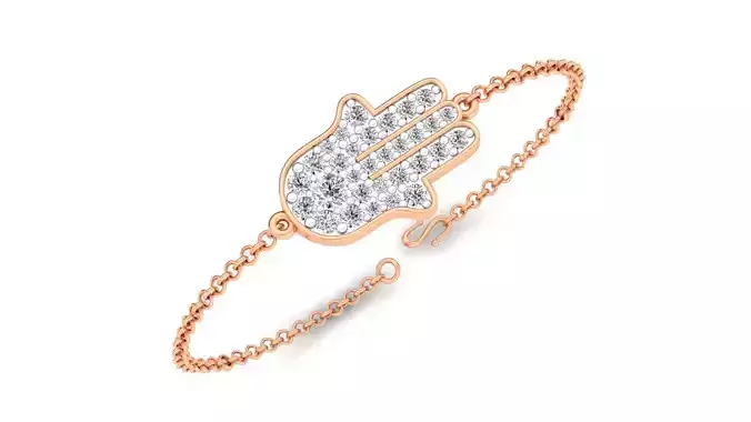 Women bracelet 3dm stl render detail