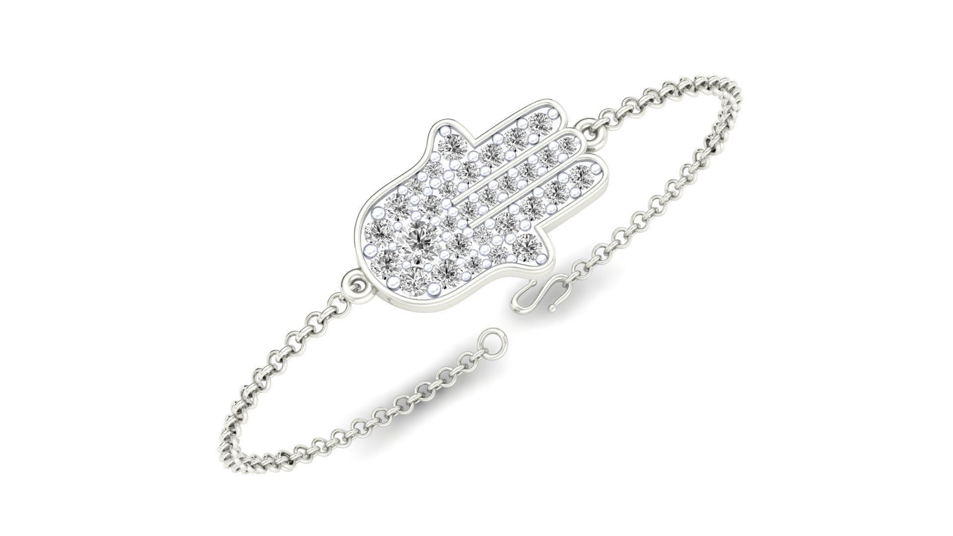 Women bracelet 3dm stl render detail 3D print model_6